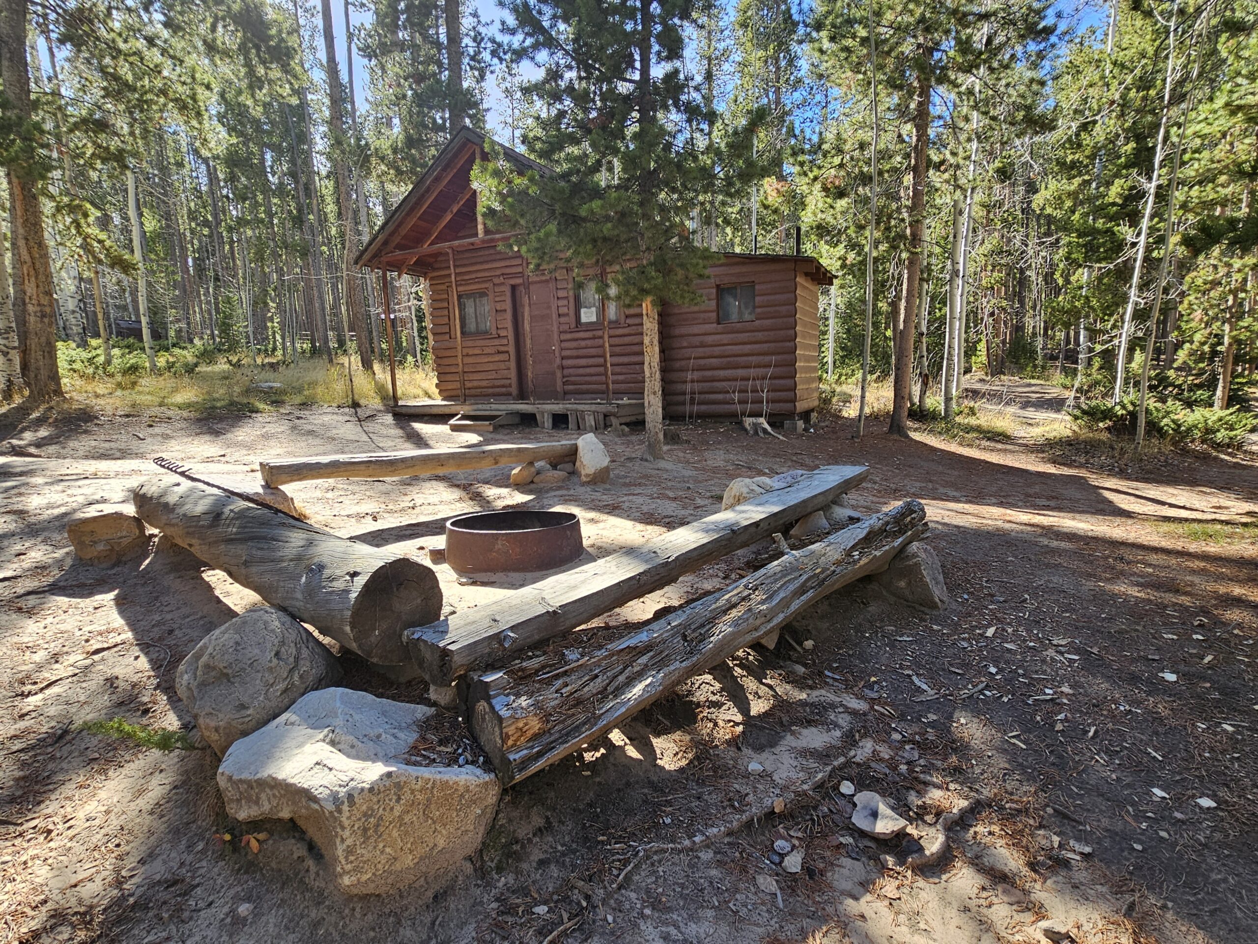Cabin 1 Firepit - Moon Lake Resort